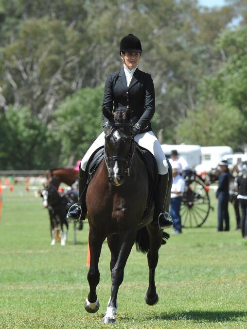 Talented: Teegan Marangoni from Griffith won supreme rider of the show. Picture: Laura Hardwick.