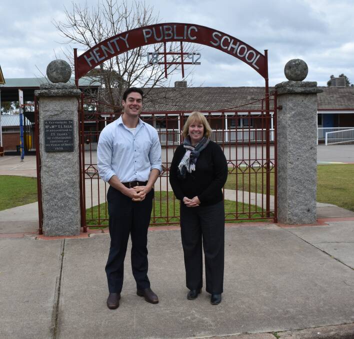 New leader: Justin Graham from Forsest Hill Public School will take over as principal from Henty's Theresa Kane. Picture: Lorri Roden.