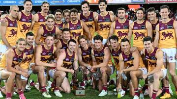 Brisbane have extended their winning run to eight games to sit second on the AFL ladder. Photo: Darren England/AAP PHOTOS