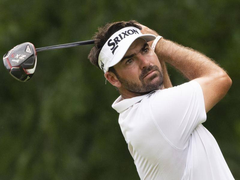 Brett Drewitt (pic) has work to do to catch Michael Freagle at the Korn Ferry Tour's Charity Pro-Am. (AP PHOTO)