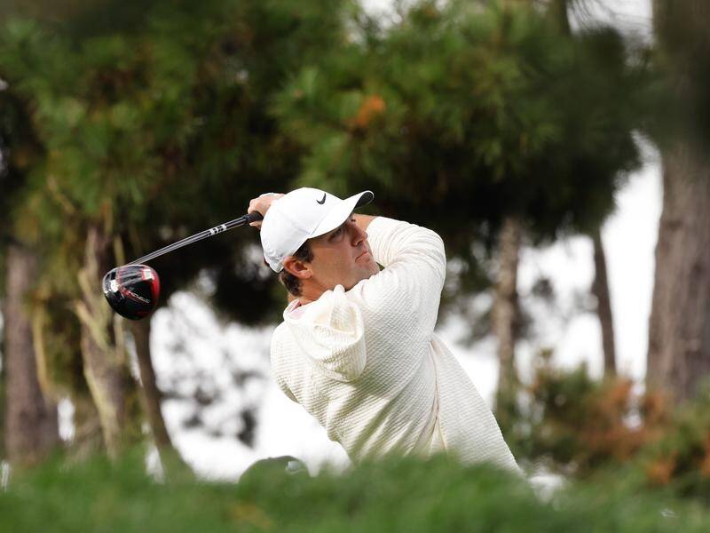 Scottie Scheffler has enjoyed a faultless second round at the Pebble Beach Pro-Am in California. (EPA PHOTO)